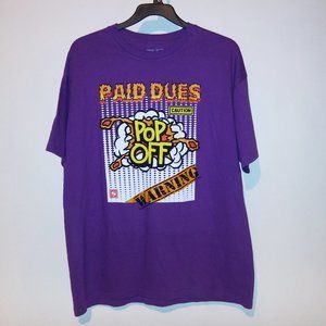 Paid Dues Mens T Shirt Purple Orange Yellow White Graphic Tee Pop Off Short Slee